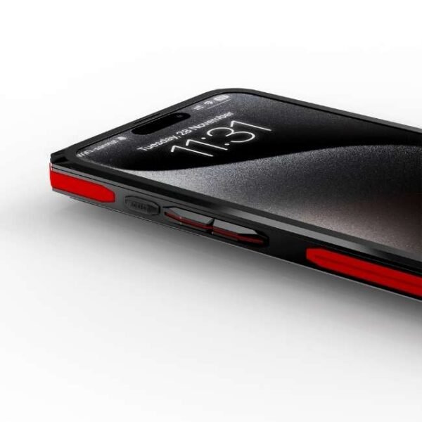 Golden Concept iPhone Case / RSC15 - Red Carbon for iPhone Case 15 PRO MAX -IC-15PM-RSC-BK-RE