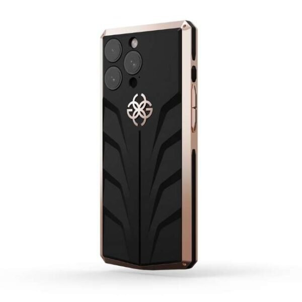 Golden Concept iPhone Case / RS15 - Crepe Steel for iPhone 15 PRO MAX -IC-15PM-RSR-RG-BK