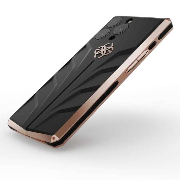 Golden Concept iPhone Case / RS15 - Crepe Steel for iPhone 15 PRO MAX -IC-15PM-RSR-RG-BK