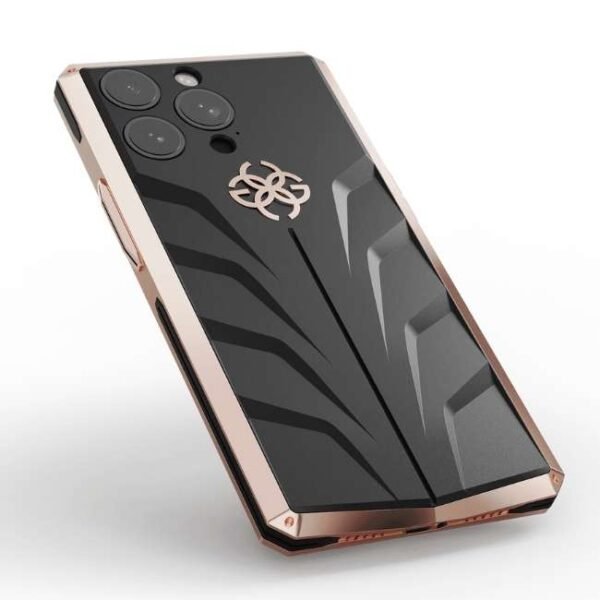 Golden Concept iPhone Case / RS15 - Crepe Steel for iPhone 15 PRO MAX -IC-15PM-RSR-RG-BK