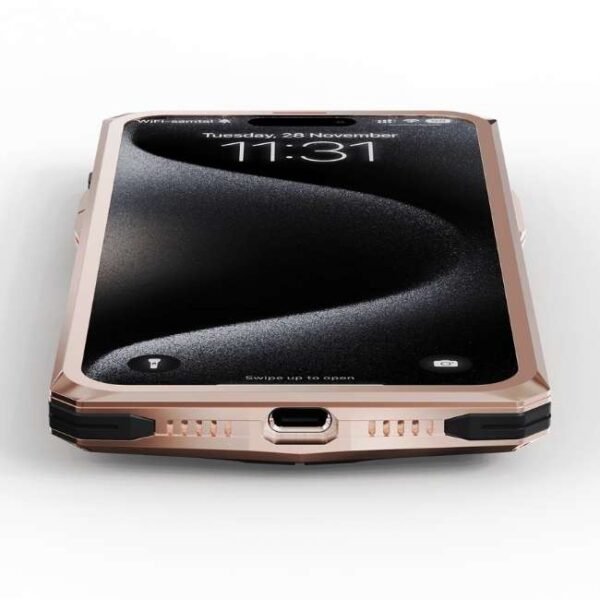 Golden Concept iPhone Case / RS15 - Crepe Steel for iPhone 15 PRO MAX -IC-15PM-RSR-RG-BK