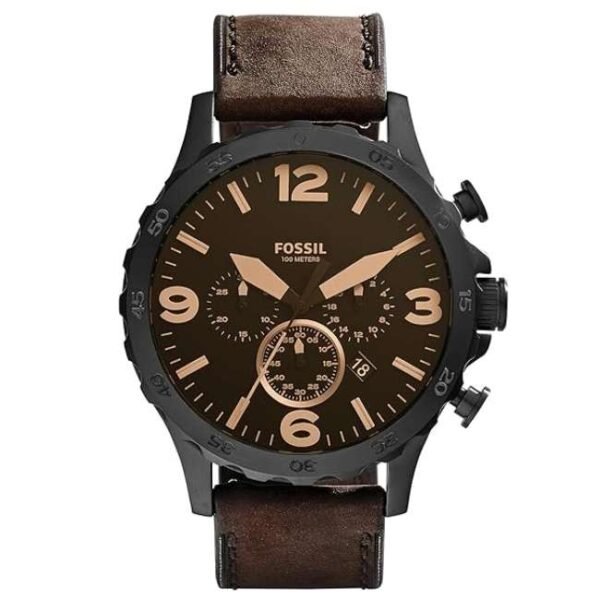Fossil Round Black Men Watch Jr1487