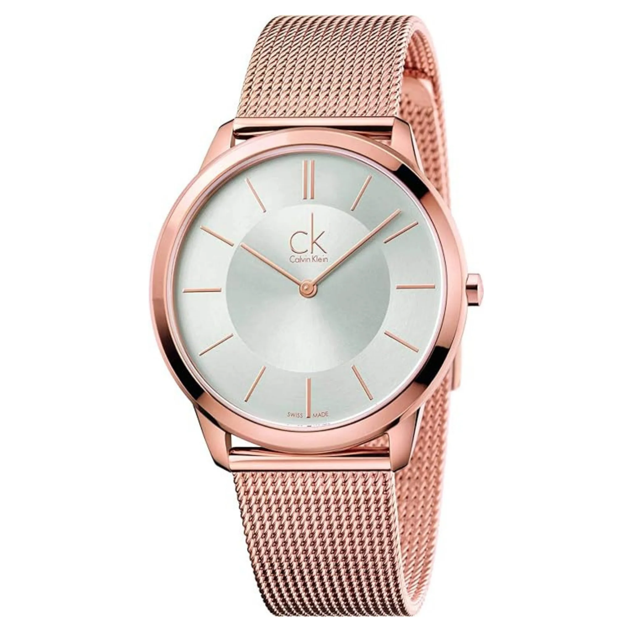 Calvin Klein K3M21626 Minimal Rose Gold Tone Mens Watch