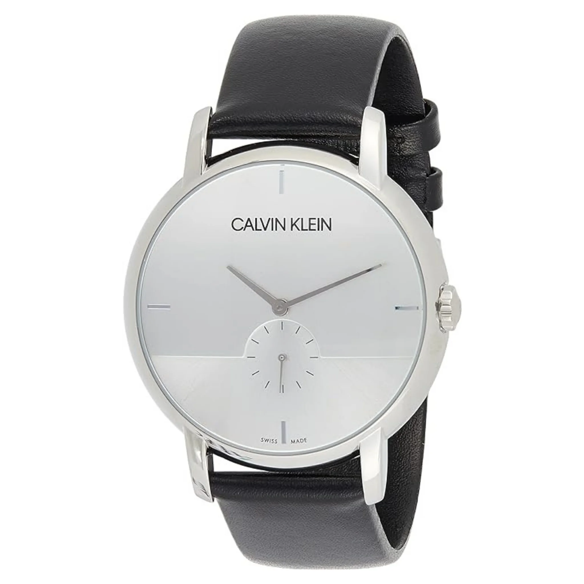 Calvin Klein Men Quartz Watch Chronograph Display And Leather Strap K9H2X1C6
