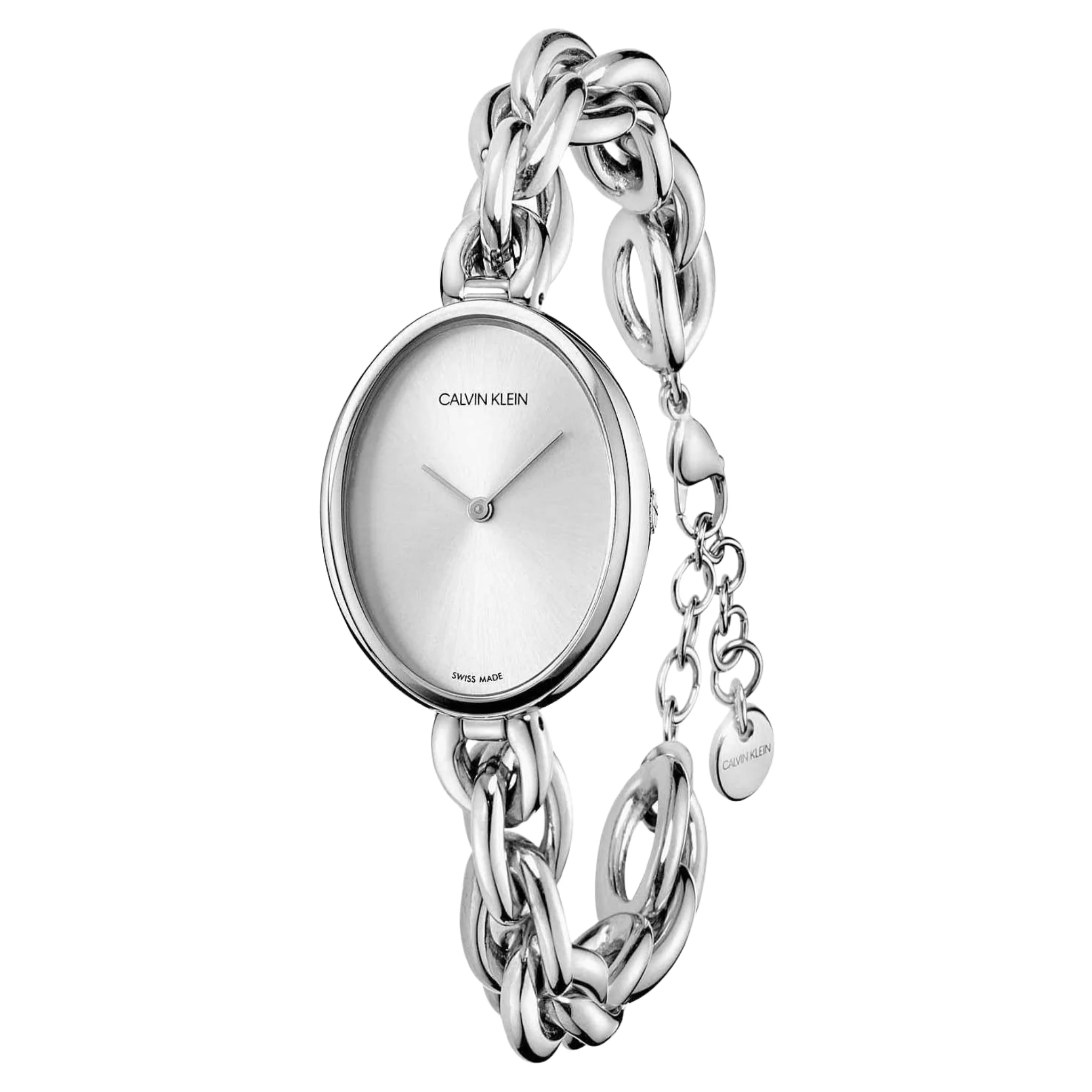 Calvin Klein Statement Quartz Silver Dial Ladies Watch K9Y23126