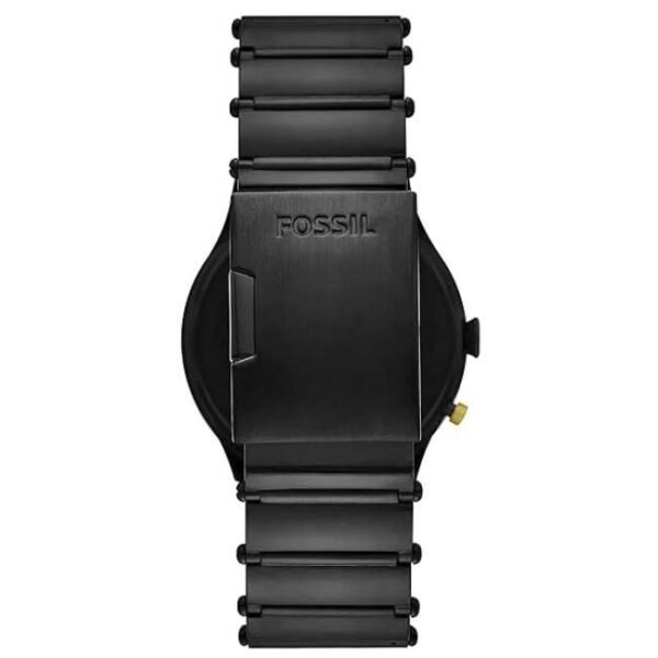 Fossil Round Black Men Watch Le1129Set