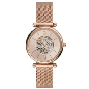 Fossil Round Rose Gold Women Watch Me3175