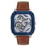 Fossil Rect/North-South Blue Men Watch Me3202