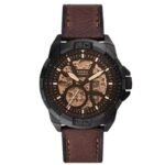 Fossil Round Black Men Watch Me3219