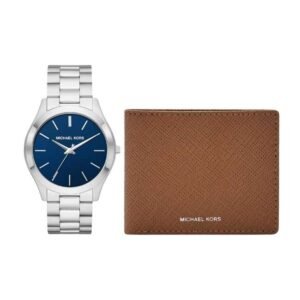 Michael Kors Round Blue Men Watch Mk1060Set