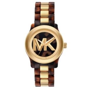 Michael Kors Round Brown, Gold Women Watch Mk7354