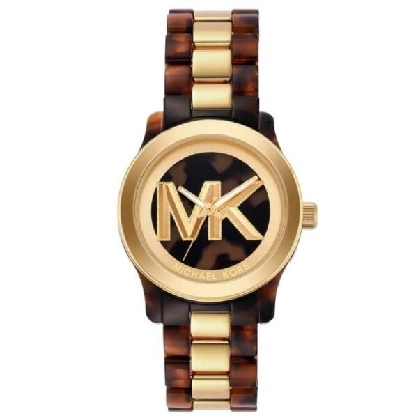 Michael Kors Round Brown, Gold Women Watch Mk7354