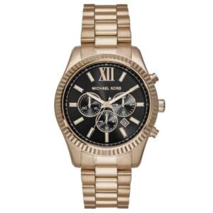 Michael Kors Round Black Men Watch Mk9155