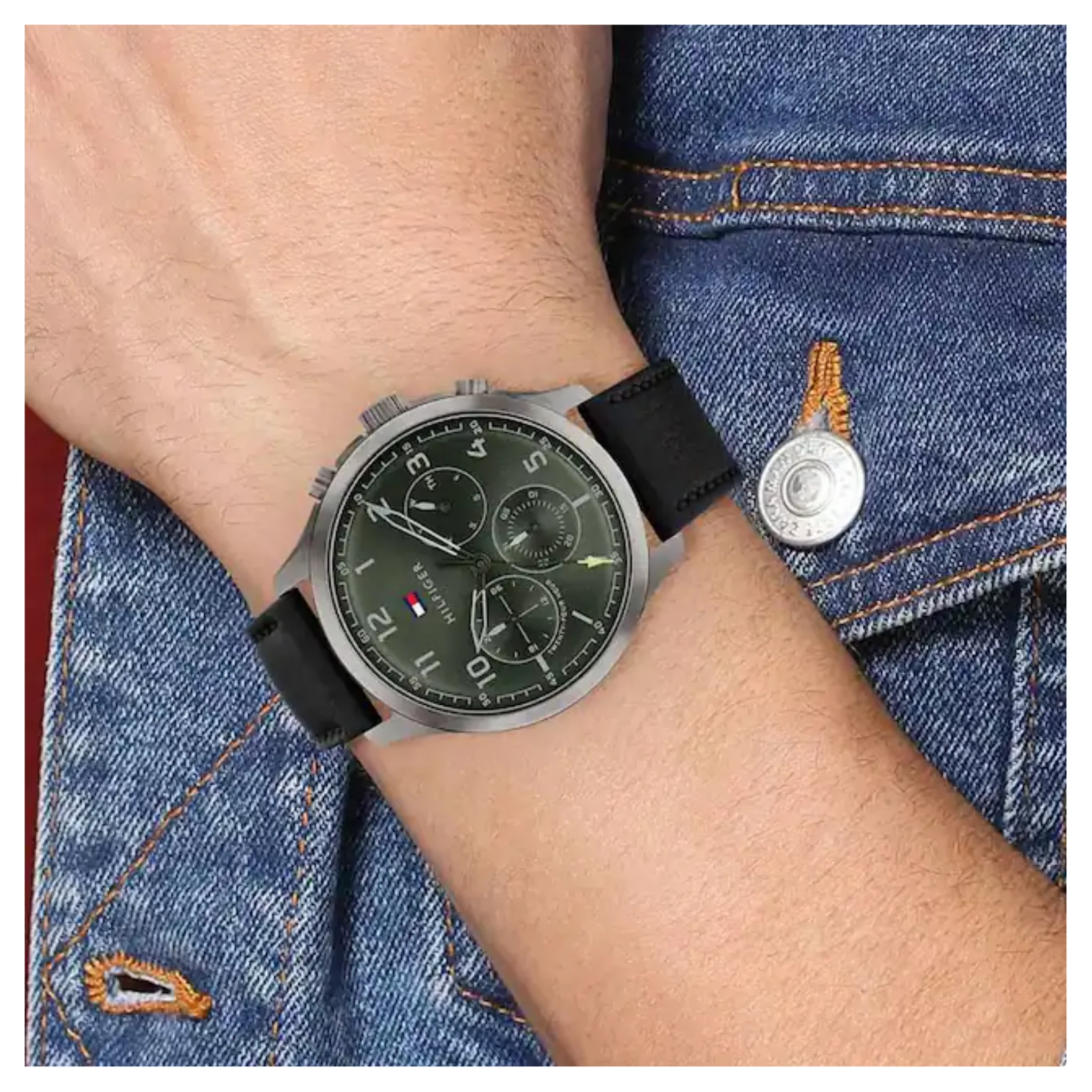 Tommy Hilfiger Asher Green Dial Watch -NCTH1791856