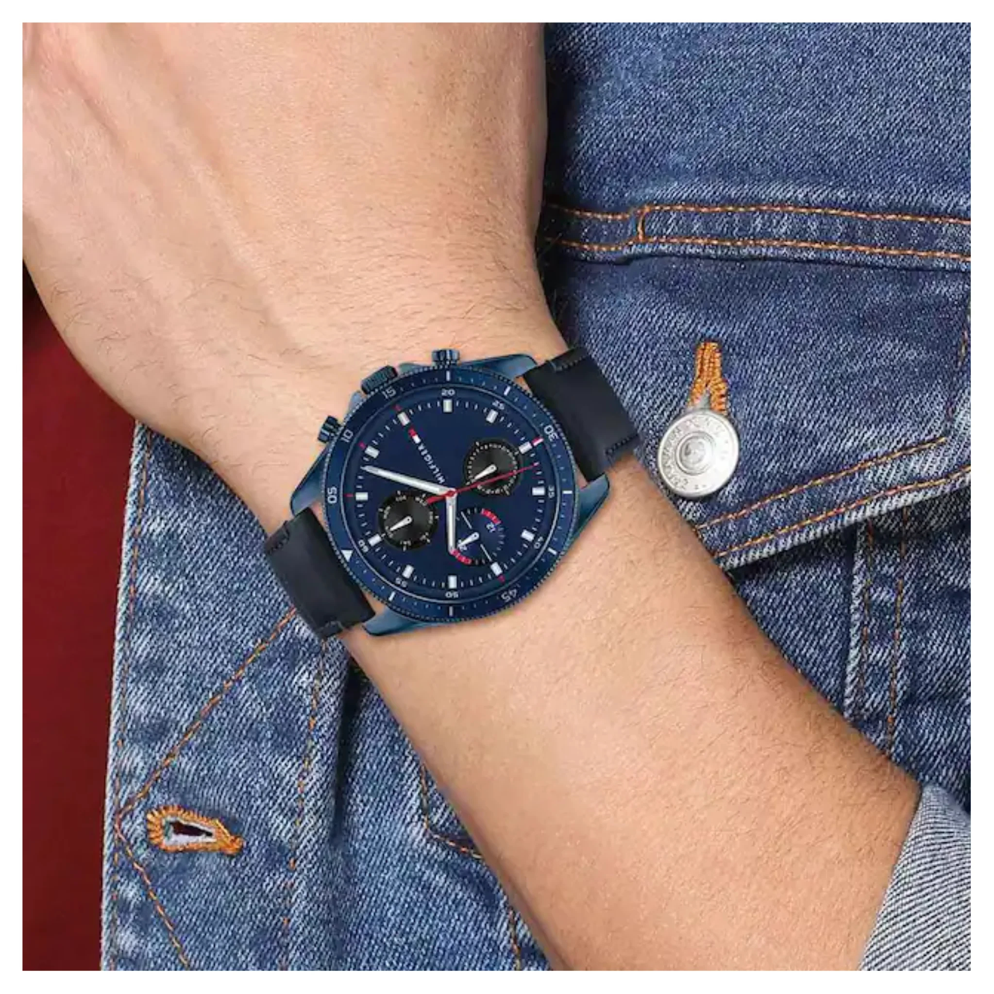 Tommy Hilfiger Parker Navy Dial Watch -NDTH1791839