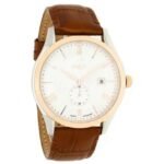 Xylys Date Silver Dial Leather Strap Watch for Men NL40037KL01E