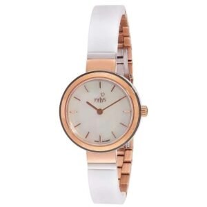 Xylys Quartz Analog Mother of Pearl Dial Stainless Steel & Ceramic Strap Watch for Women