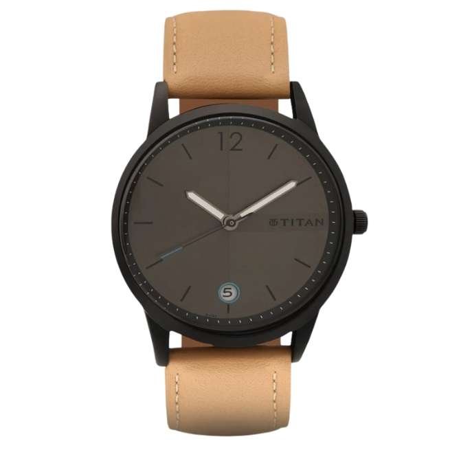 Titan male Anthracite Watch- NP1806NL01