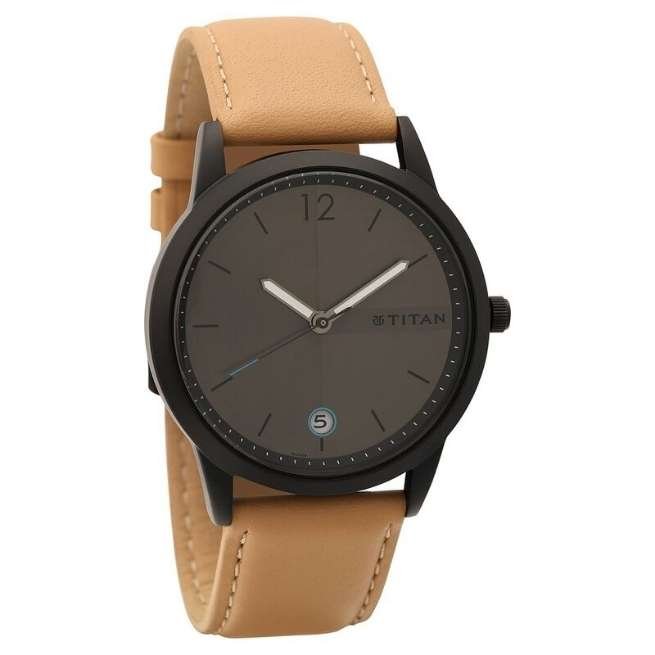 Titan male Anthracite Watch- NP1806NL01