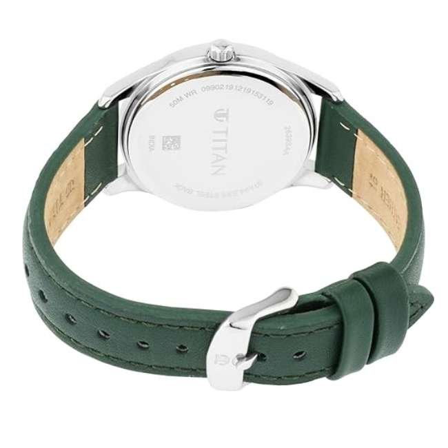Titan women Silver White Watch- NP2639SL04