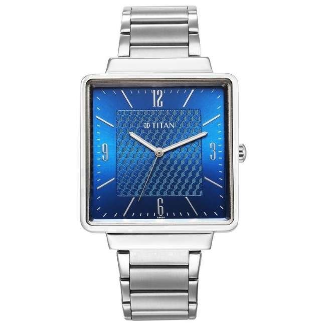 Titan Karishma Blue Dial Watch for Men-10005SM01