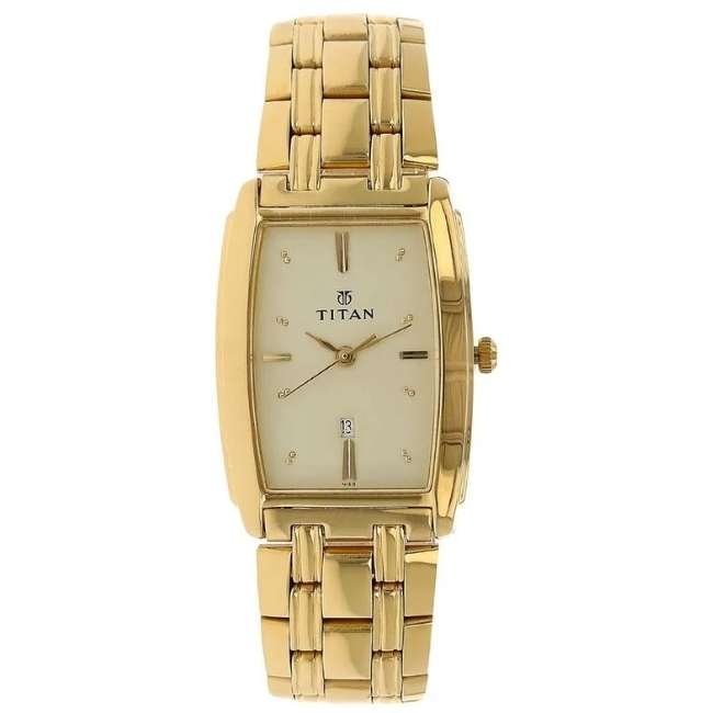 Titan Champagne Watch NR1163YM02