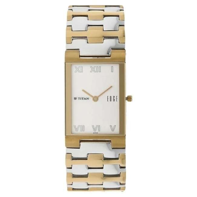 Titan Edge Silver White Men Quartz Watch NR1296BM02