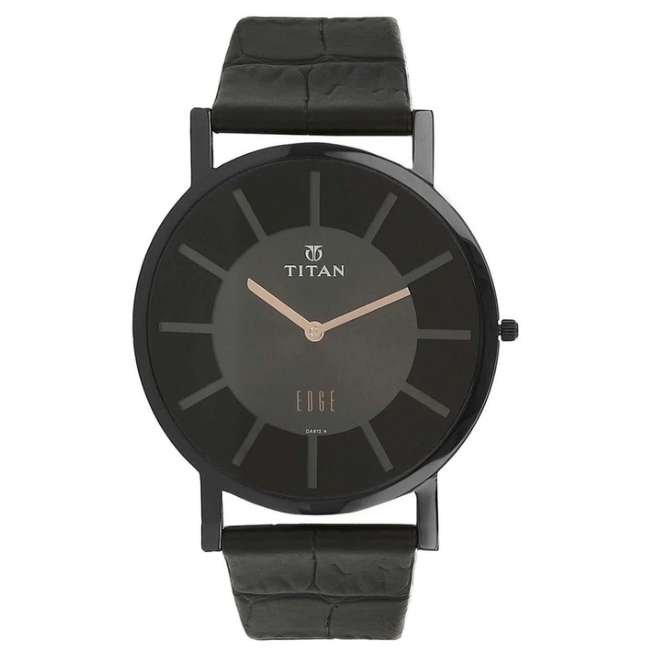 Titan Black Men Quartz Watch NR1595NL01