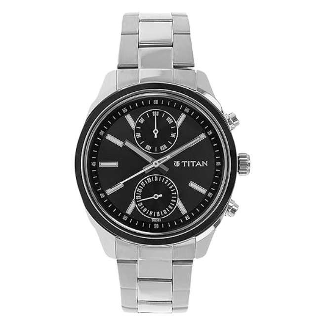 Titan Anthracite Men Quartz Watch NR1733KM01