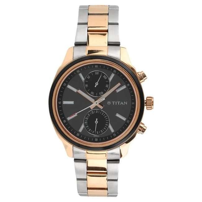 Titan Silver White Men Quartz Watch NR1733KM03