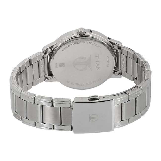 Titan Silver White Men Quartz Watch NR1769SM02