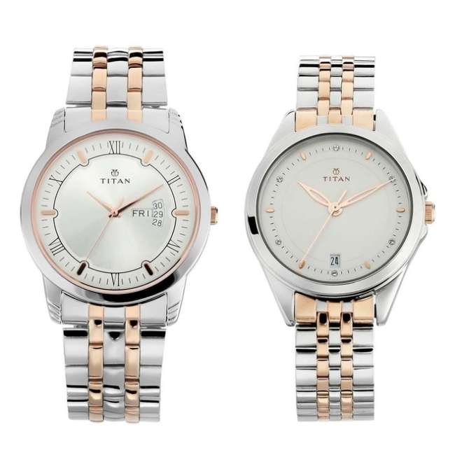 Titan White Unisex Quartz Watch NR17742565KM01P