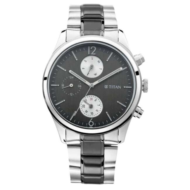 Titan Anthracite Men Quartz Watch NR1805KM02