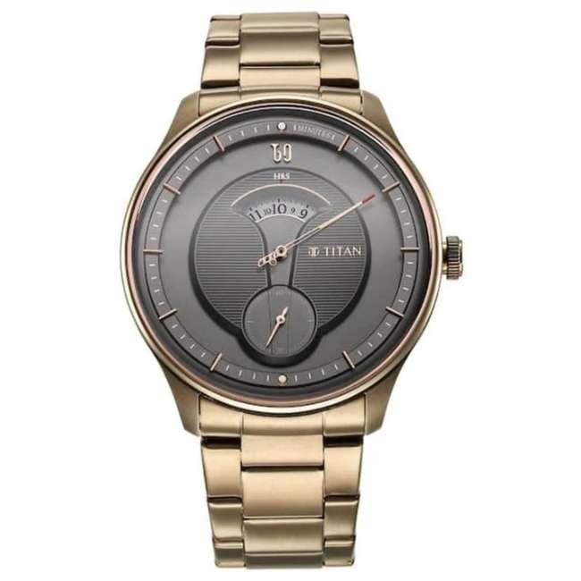 Titan Brown Men Quartz Watch NR1890QM01