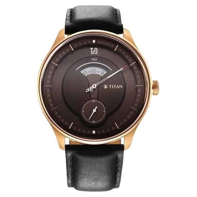 Titan Brown Men Quartz Watch NR1890WL01