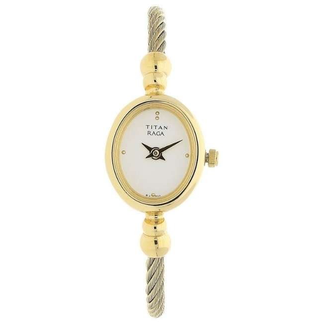 Titan White Women Quartz Watch NR197YM04