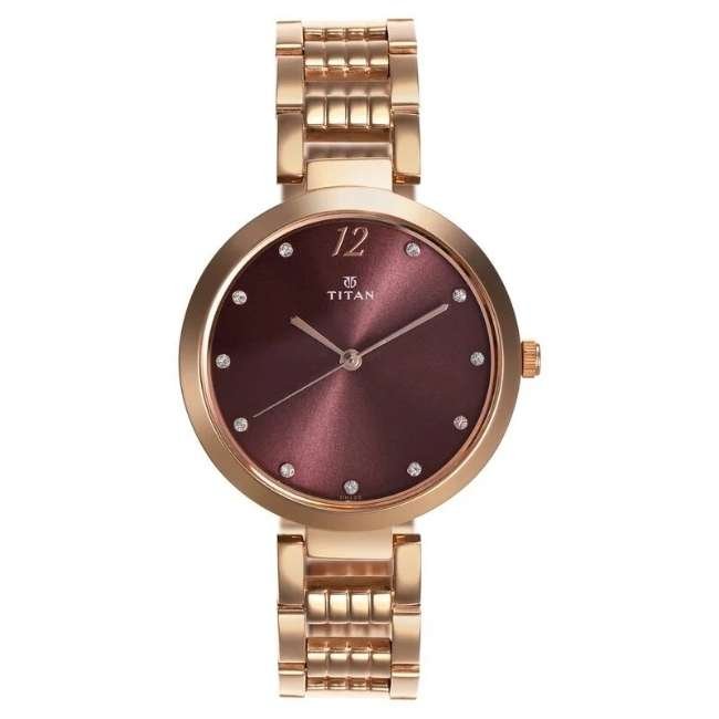 Titan Purple Women Quartz Watch NR2480WM02