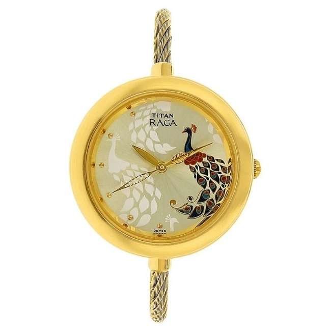Titan Champagne Women Quartz Watch NR2532YM01