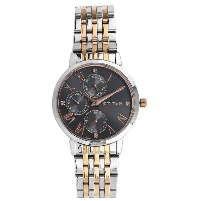 Titan Anthracite Women Quartz Watch NR2569KM03