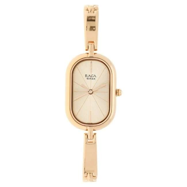 Titan Rose Gold Women Quartz Watch NR2577WM01