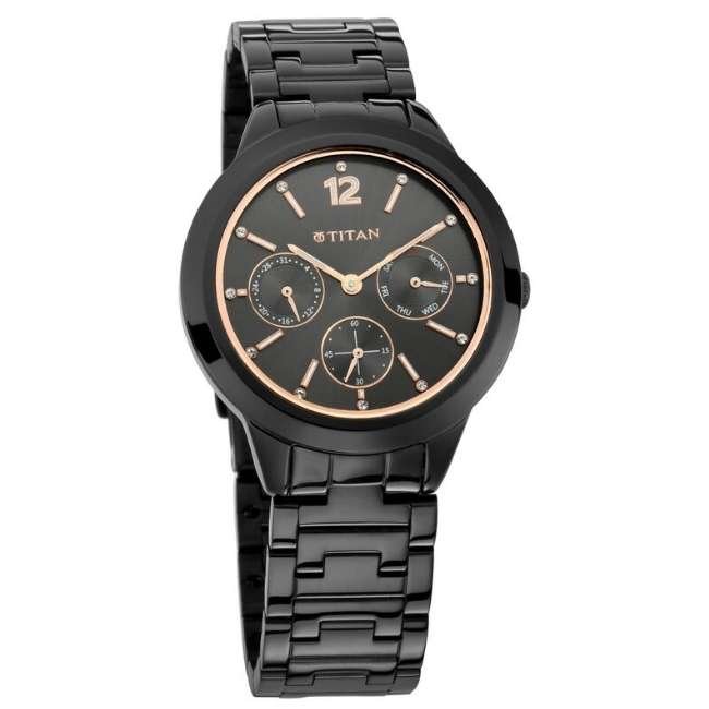 Titan Anthracite Women Quartz Watch NR2588NM01