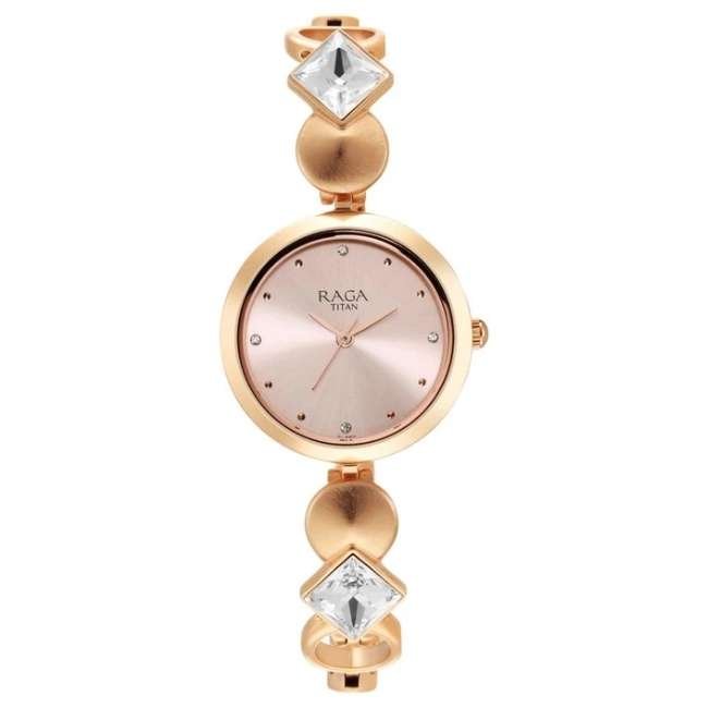 Titan Pink Women Quartz Watch NR2606WM10