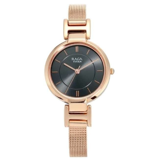 Titan Anthracite Women Quartz Watch NR2608WM02