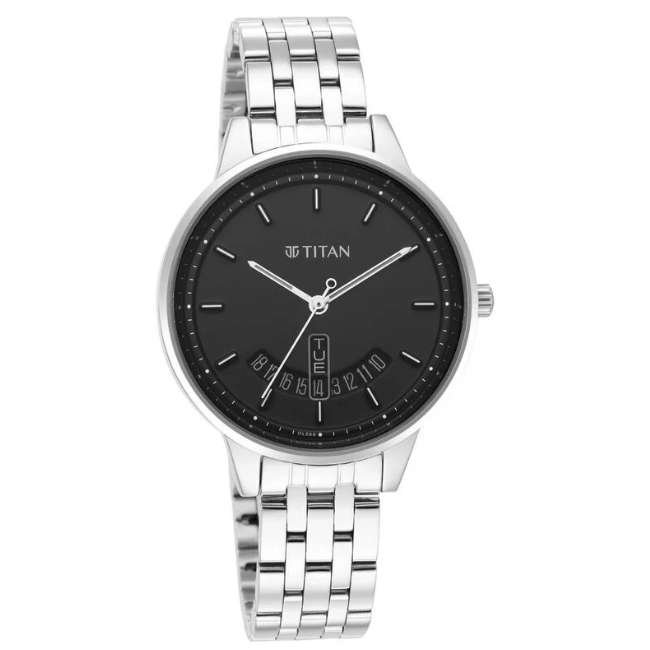 Titan Black Women Quartz Watch NR2648SM03