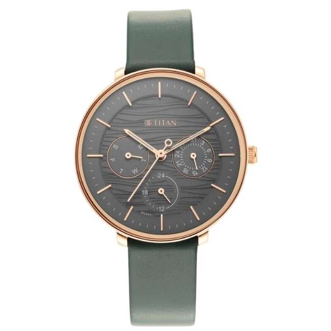 Titan Silver White Women Quartz Watch NR2651WL02