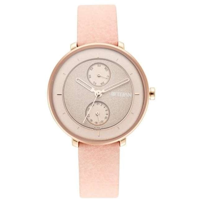 Titan Brown Women Quartz Watch NR2651WL06