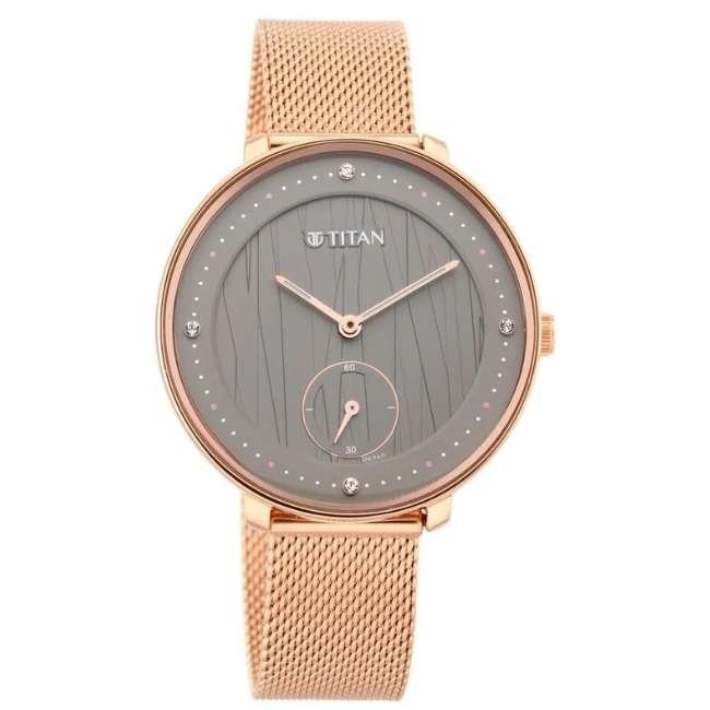 Titan Beige Women Quartz Watch NR2651WM01