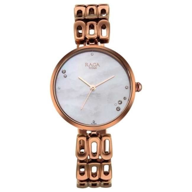 Titan MOP Women Quartz Watch NR2659QM01