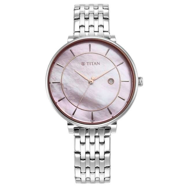 Titan Beige Women Quartz Watch NR2673SM02