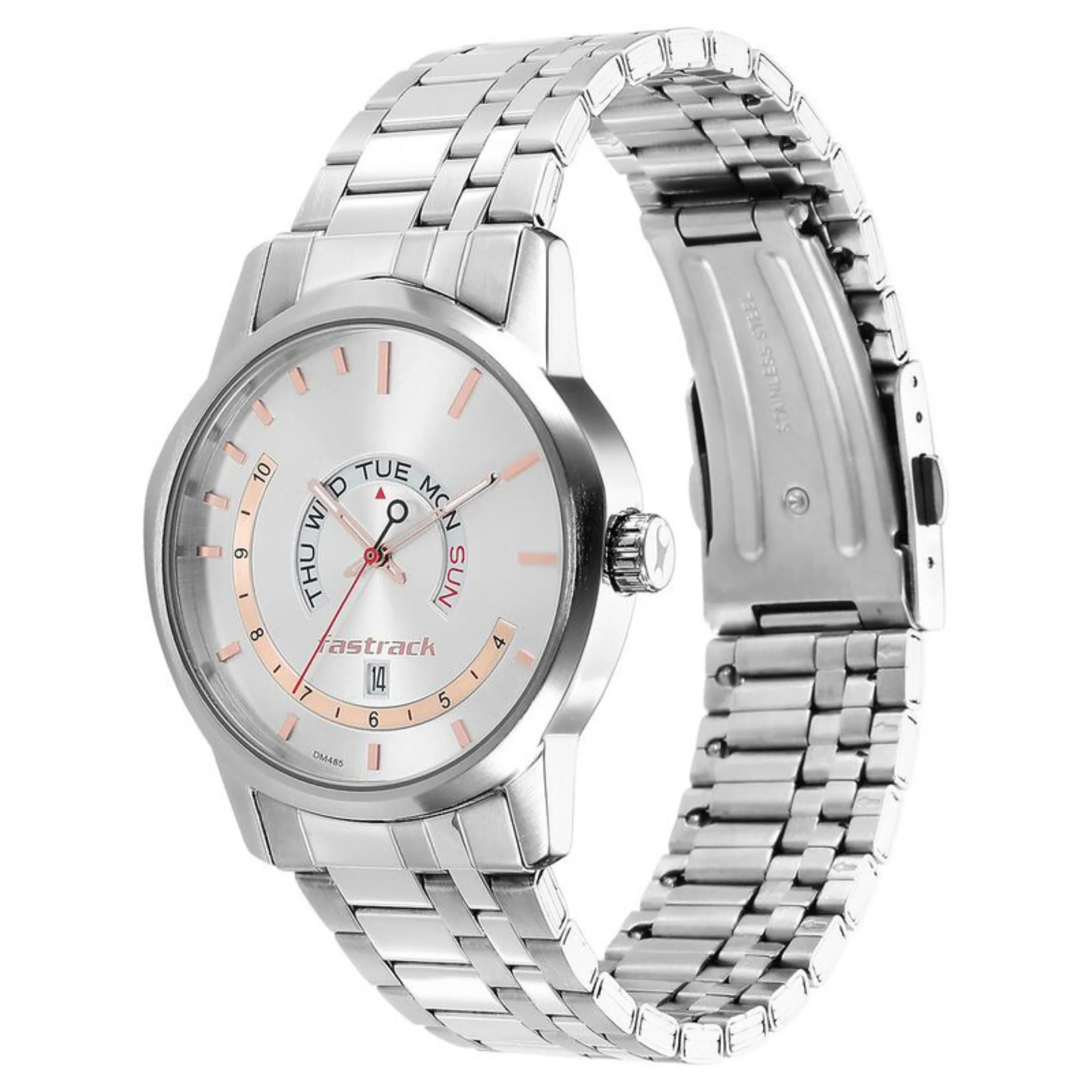 Fastrack Round Silver/Silver Variations Male NR3279SM01 Watch